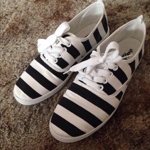 Striped shoes